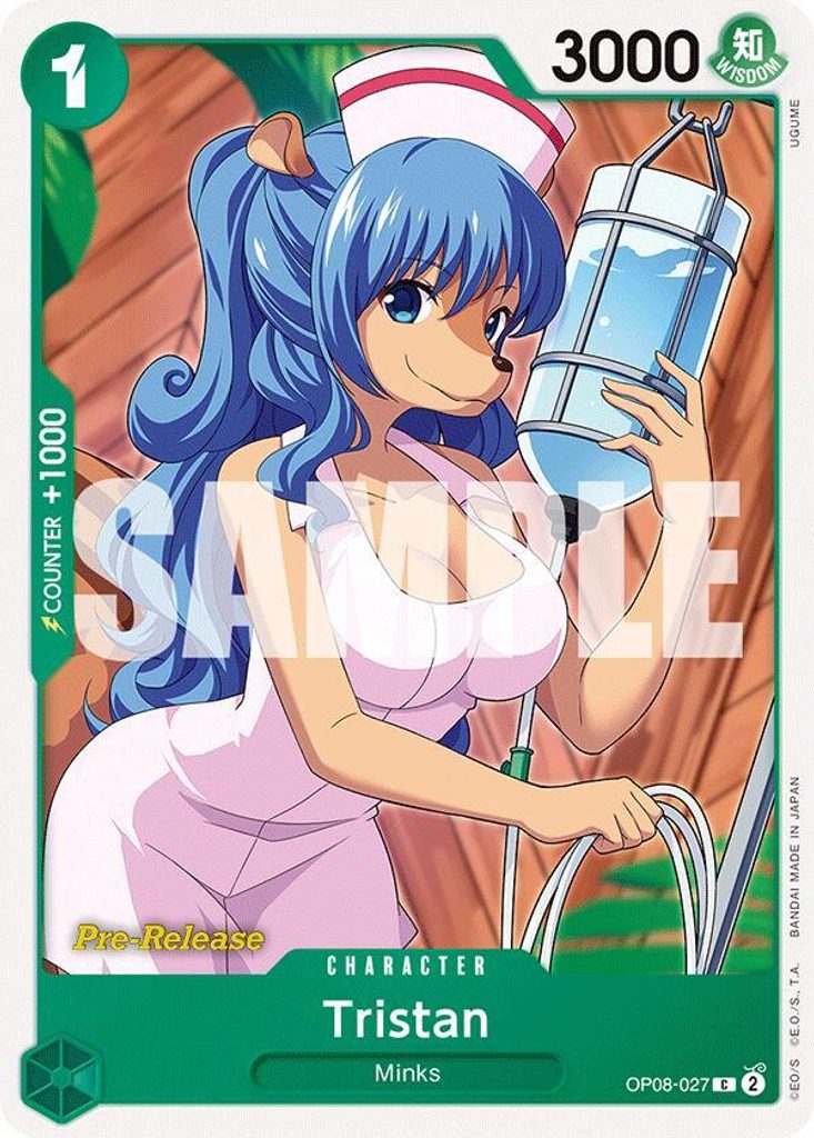Tristan OP08-027, the C printing from OP-08 of the One Piece Card Game