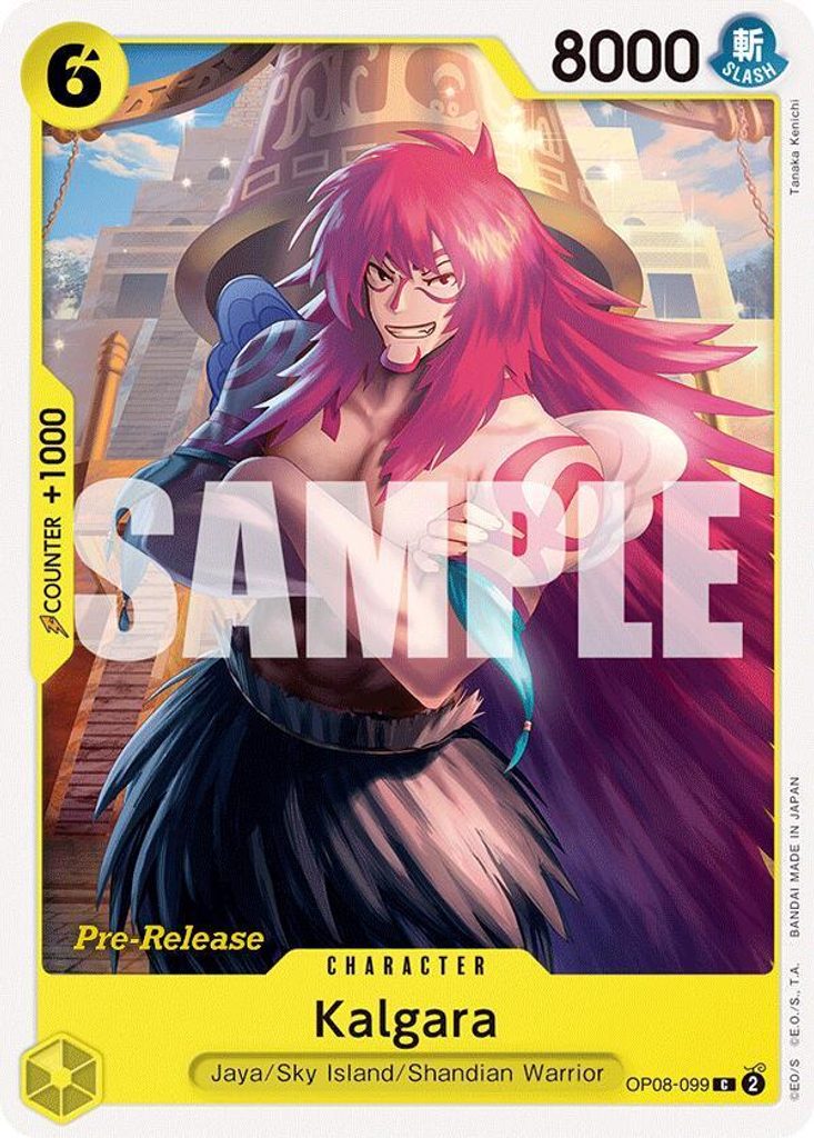 Kalgara OP08-099, the C printing from OP-08 of the One Piece Card Game