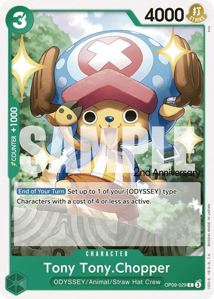 Tony Tony.Chopper OP09-029, the C printing from OP-09 of the One Piece Card Game
