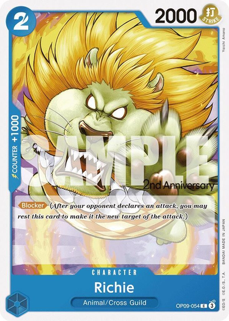 Richie OP09-054, the C printing from OP-09 of the One Piece Card Game