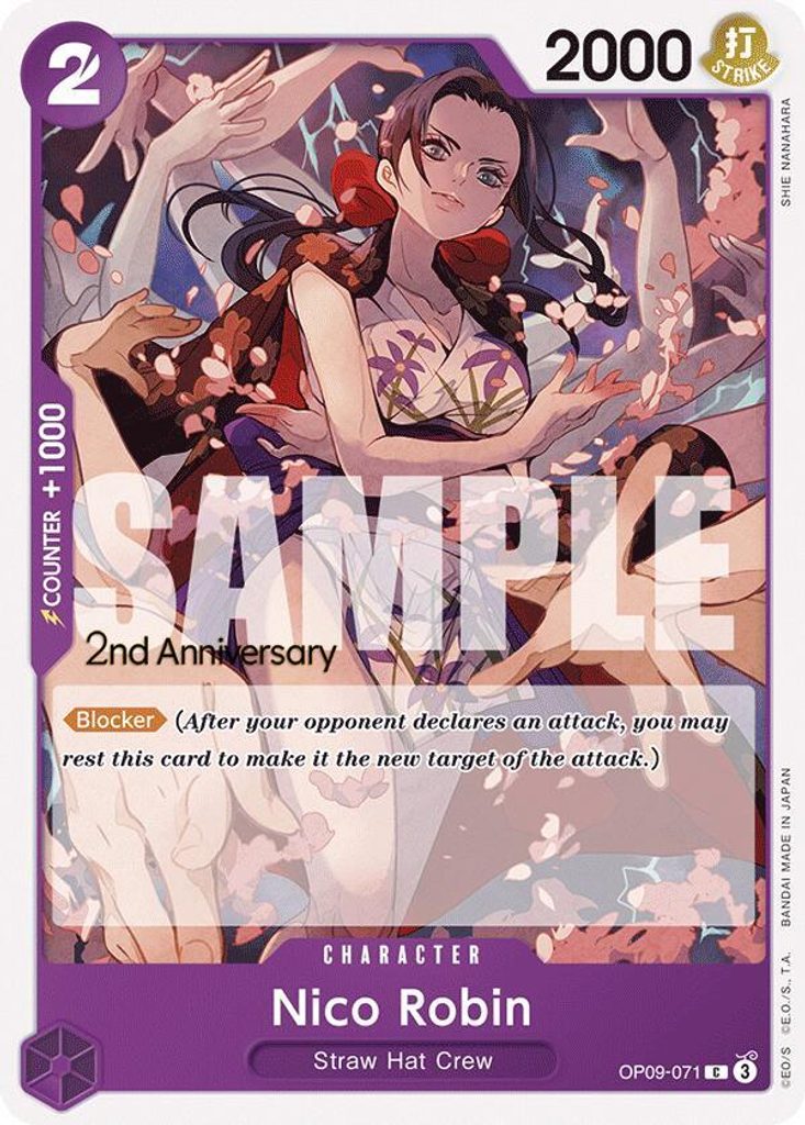Nico Robin OP09-071, the C printing from OP-09 of the One Piece Card Game