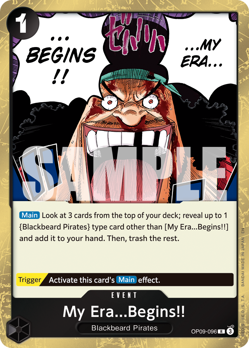 My Era...Begins!! OP09-096, the R printing from OP-09 of the One Piece Card Game