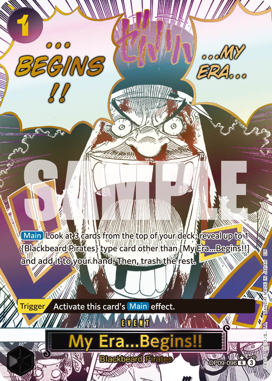 My Era...Begins!! OP09-096, the R printing from OP-09 of the One Piece Card Game