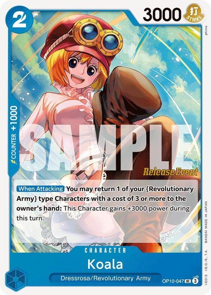Koala OP10-047, the UC printing from OP-10 of the One Piece Card Game