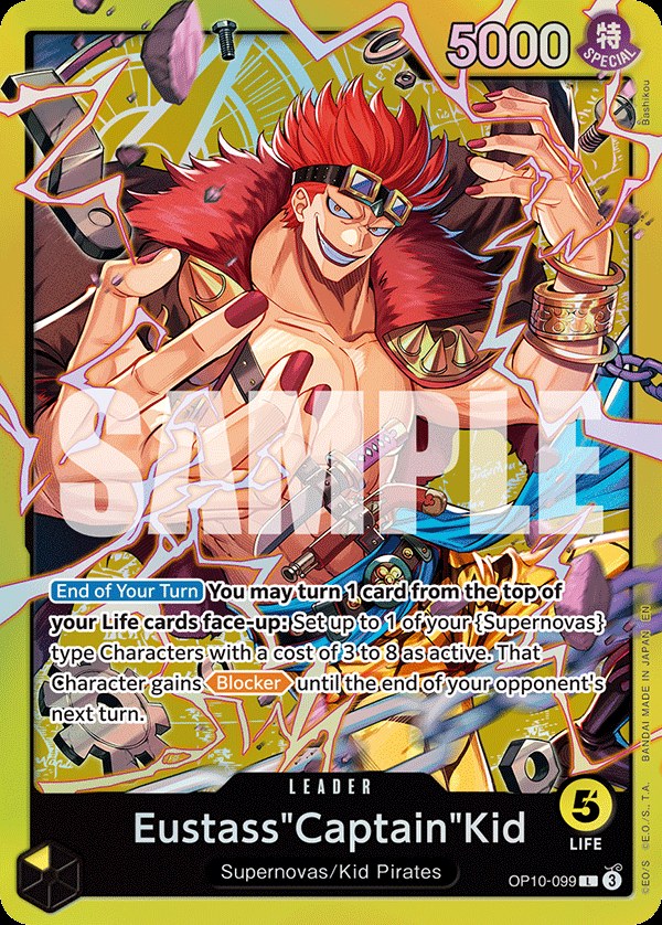 Eustass"Captain"Kid OP10-099, the L printing from OP-10 of the One Piece Card Game