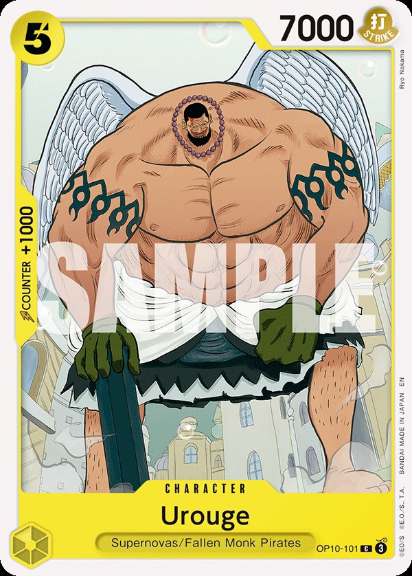 Urouge OP10-101, the C printing from OP-10 of the One Piece Card Game