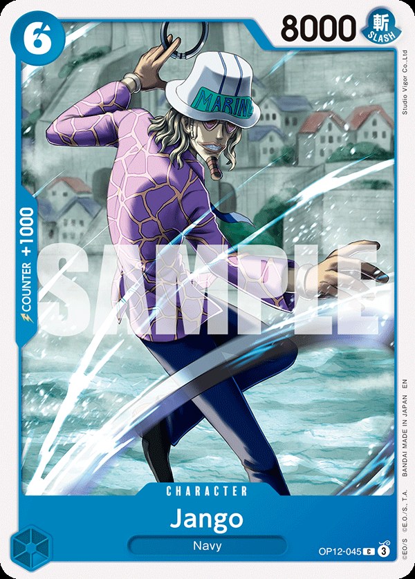 Jango OP12-045, the C printing from OP-12 of the One Piece Card Game