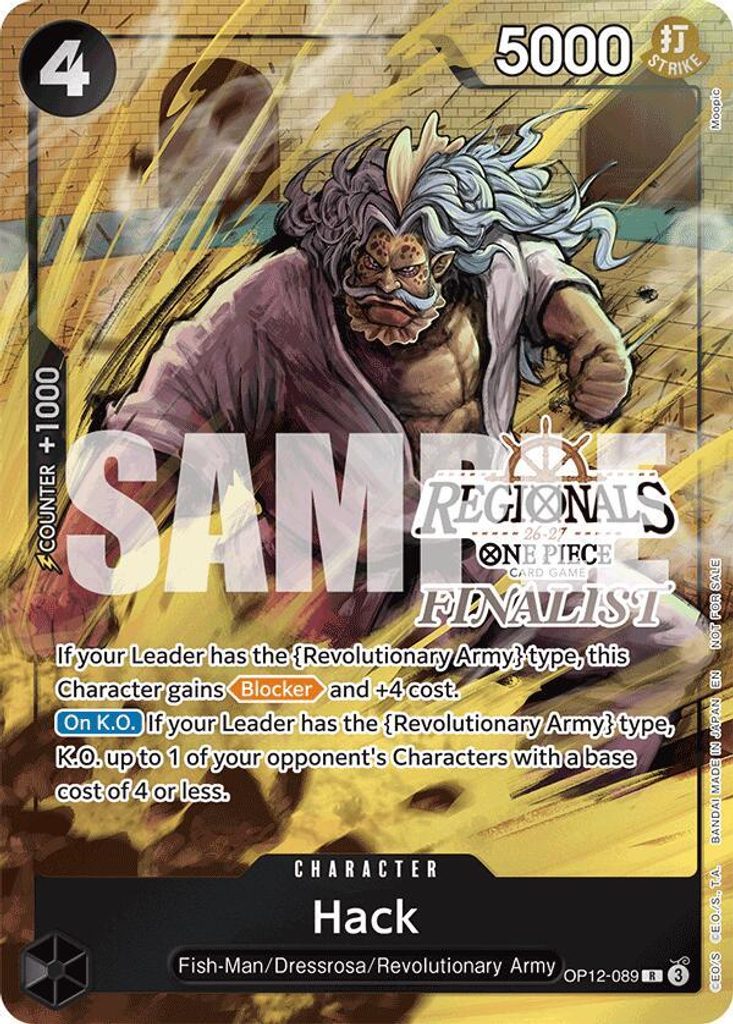 Hack OP12-089, the R printing from OP-12 of the One Piece Card Game