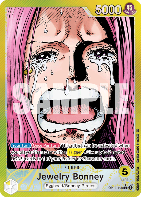 Jewelry Bonney (100) OP13-100, the L printing from OP-13 of the One Piece Card Game