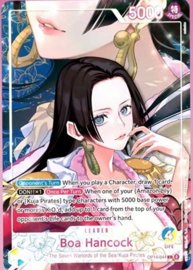 Boa Hancock - OP14-041 OP14-041, the L printing from OP-14 of the One Piece Card Game