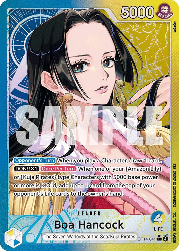 Boa Hancock - OP14-041 OP14-041, the L printing from OP-14 of the One Piece Card Game