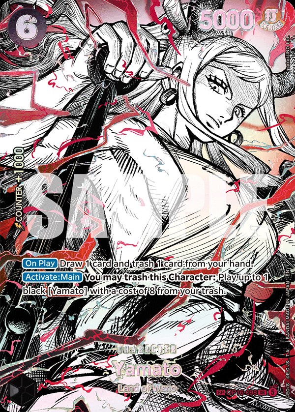 Yamato (OP16-098) OP16-098, the SR printing from OP-16 of the One Piece Card Game