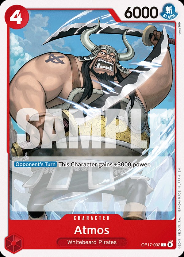 Atmos OP17-002, the C printing from OP-17 of the One Piece Card Game