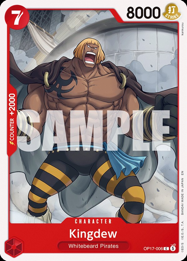 Kingdew OP17-006, the C printing from OP-17 of the One Piece Card Game
