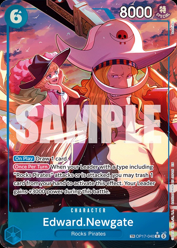 Edward.Newgate (040) OP17-040, the TR printing from OP-17 of the One Piece Card Game