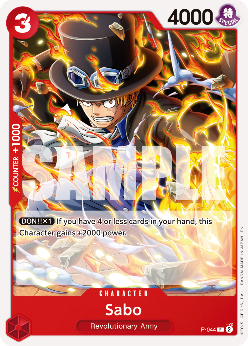 Sabo - P-044 P-044, the P printing from P of the One Piece Card Game