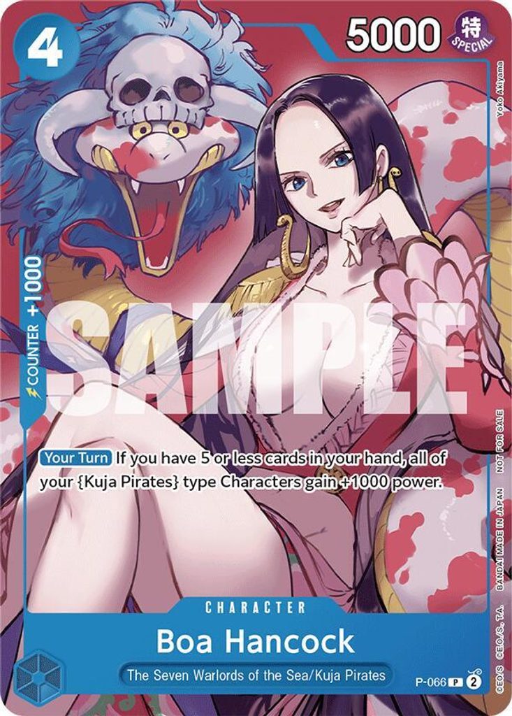 Boa Hancock P-066, the printing from P of the One Piece Card Game