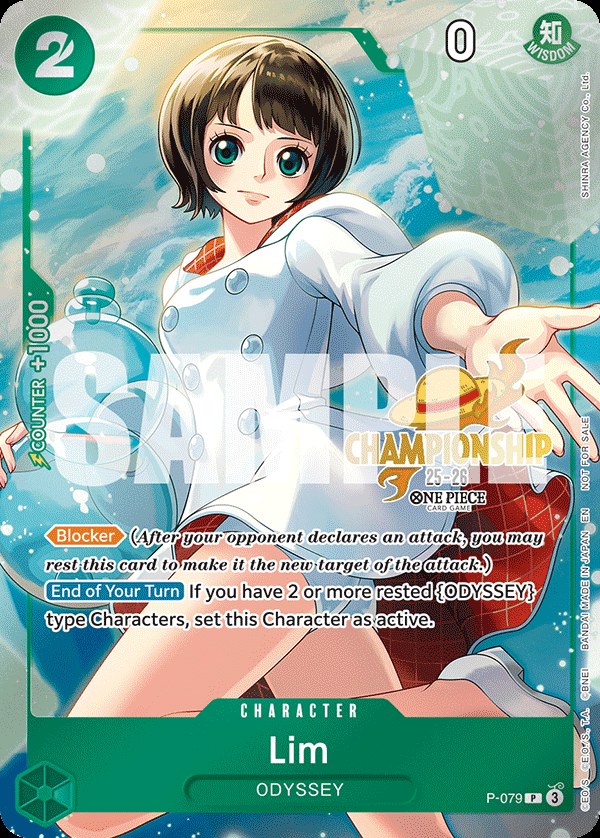 Lim P-079, the P printing from P of the One Piece Card Game
