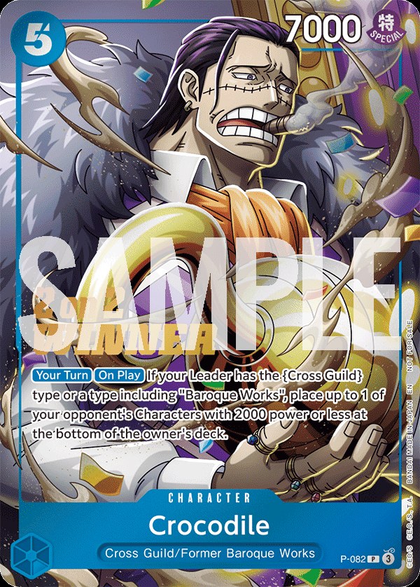 Crocodile P-082, the P printing from P of the One Piece Card Game