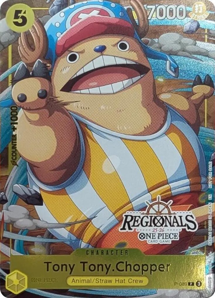 Tony Tony.Chopper P-089, the P printing from P of the One Piece Card Game