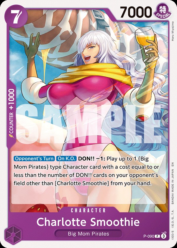 Charlotte Smoothie P-090, the P printing from P of the One Piece Card Game