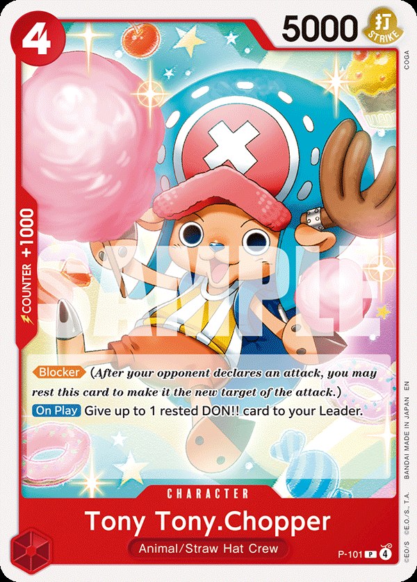 Tony Tony.Chopper P-101, the P printing from P of the One Piece Card Game