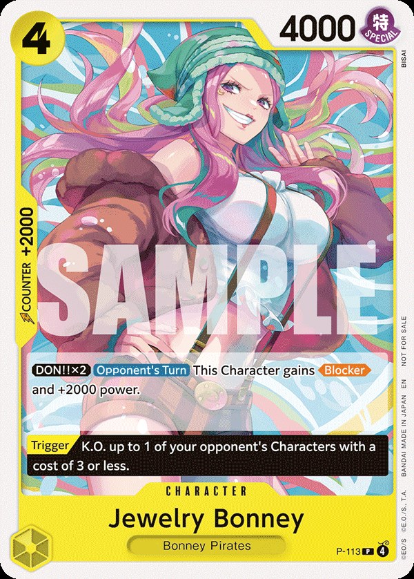 Jewelry Bonney P-113, the P printing from P of the One Piece Card Game