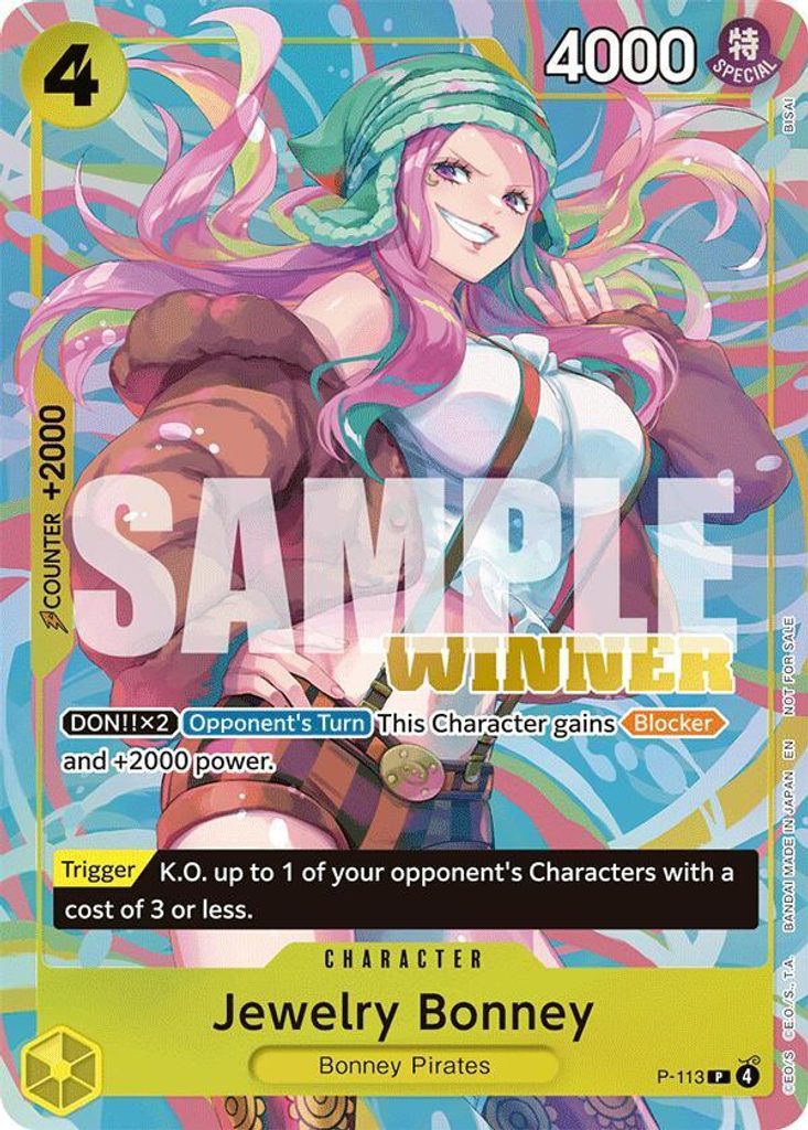 Jewelry Bonney P-113, the P printing from P of the One Piece Card Game