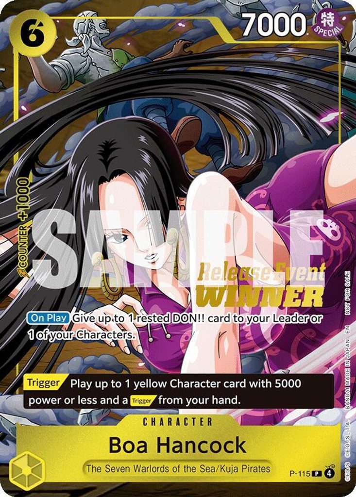 Boa Hancock P-115, the P printing from P of the One Piece Card Game