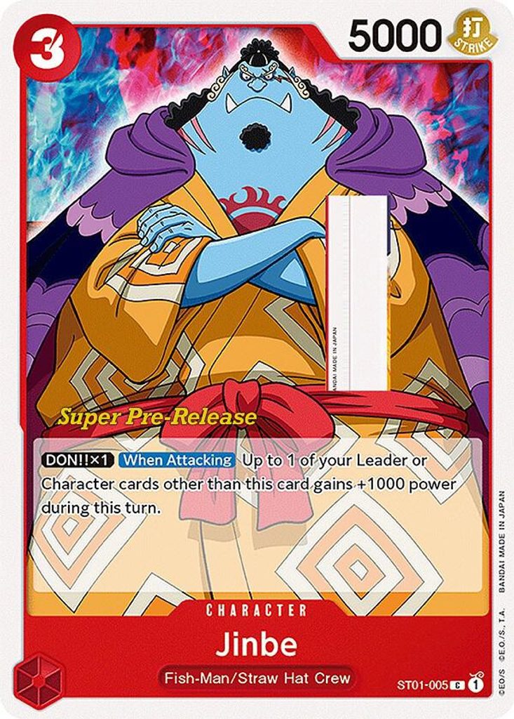 Jinbe ST01-005, the C printing from ST-01 of the One Piece Card Game