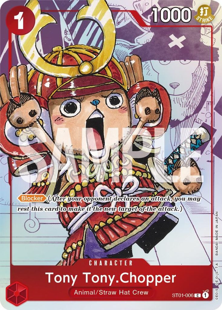 Tony Tony.Chopper ST01-006, the C printing from ST-01 of the One Piece Card Game