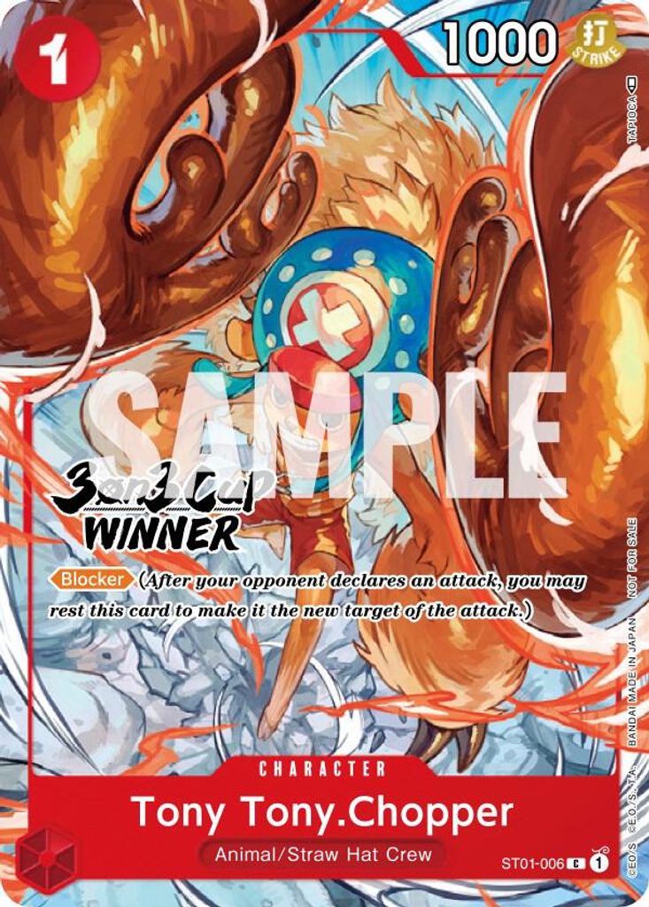 Tony Tony.Chopper ST01-006, the C printing from ST-01 of the One Piece Card Game
