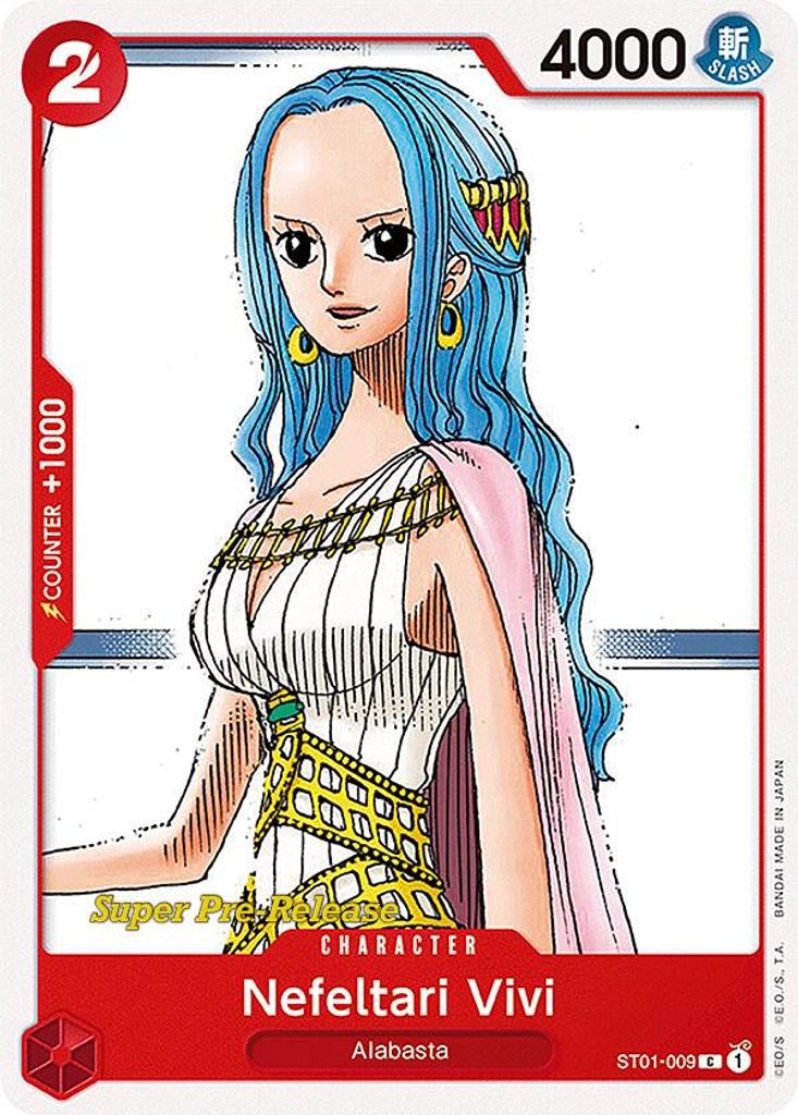 Nefeltari Vivi ST01-009, the C printing from ST-01 of the One Piece Card Game
