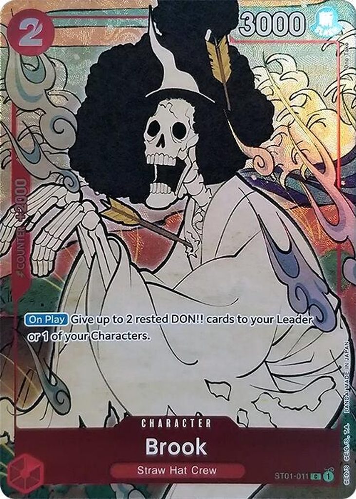 Brook ST01-011, the C printing from ST-01 of the One Piece Card Game