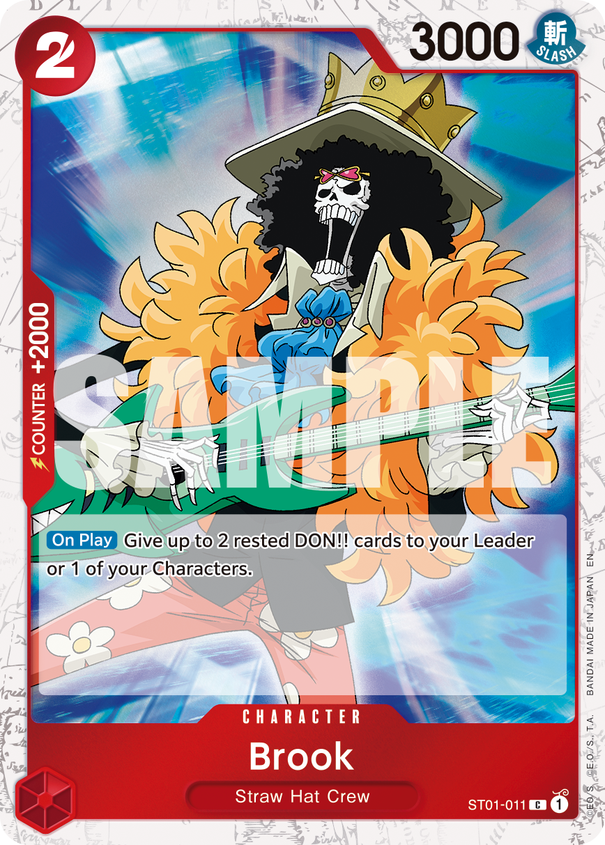 Brook - ST01-011 ST01-011, the C printing from ST-01 of the One Piece Card Game