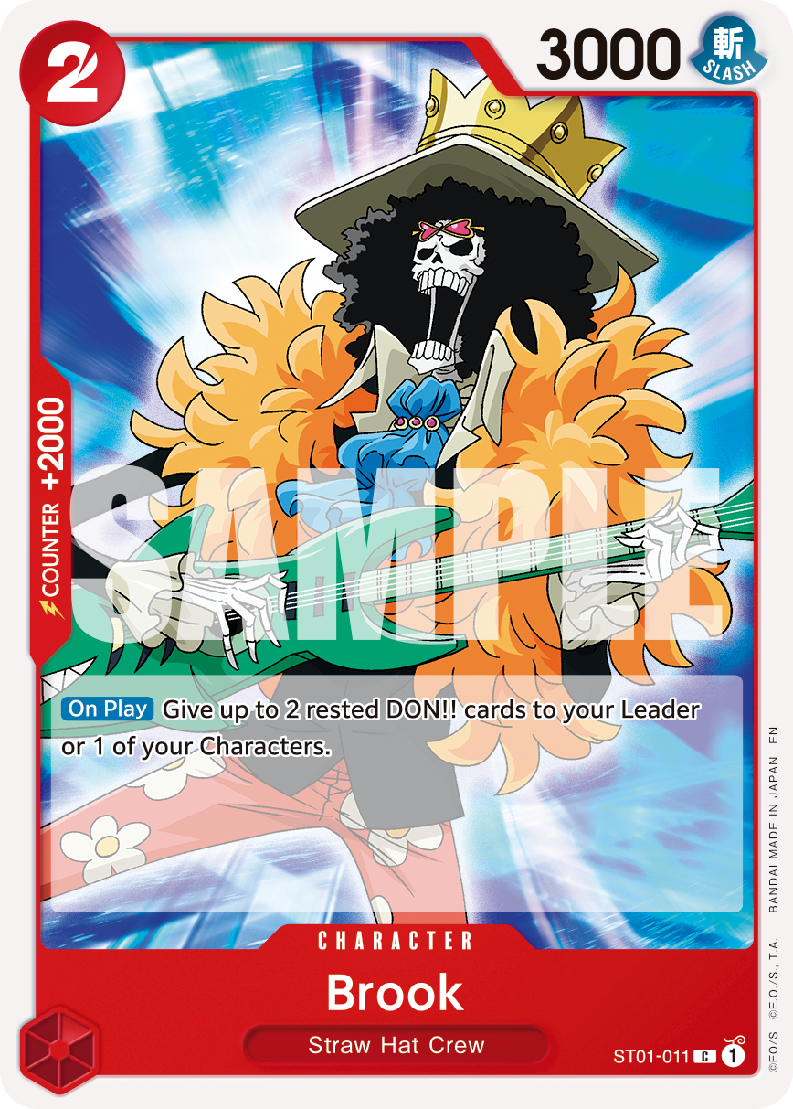 Brook - ST01-011 ST01-011, the C printing from ST-01 of the One Piece Card Game