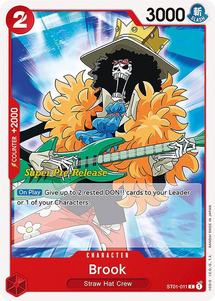 Brook ST01-011, the C printing from ST-01 of the One Piece Card Game
