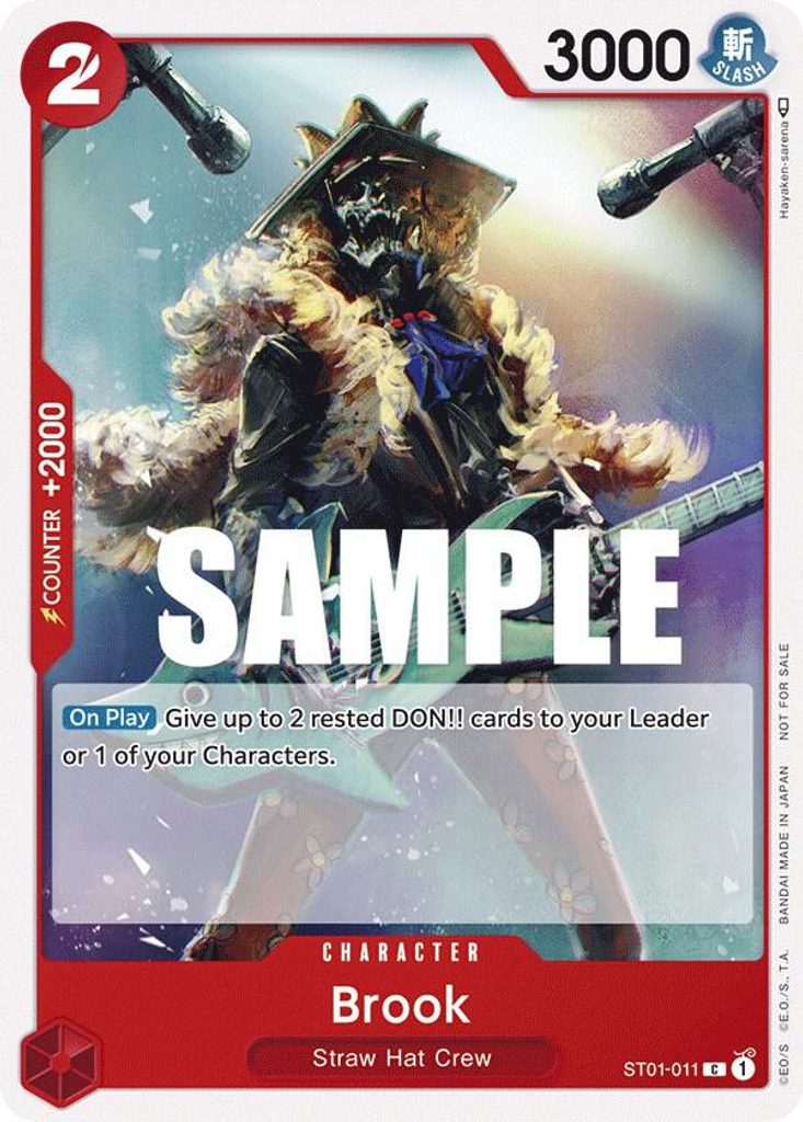 Brook ST01-011, the C printing from ST-01 of the One Piece Card Game