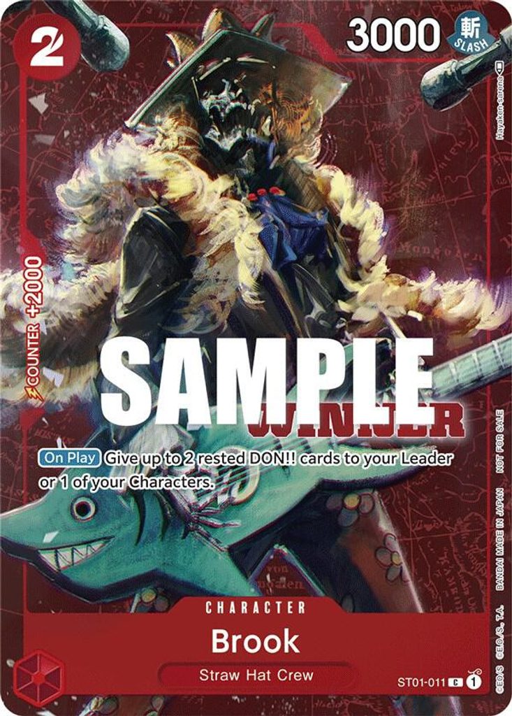 Brook ST01-011, the C printing from ST-01 of the One Piece Card Game