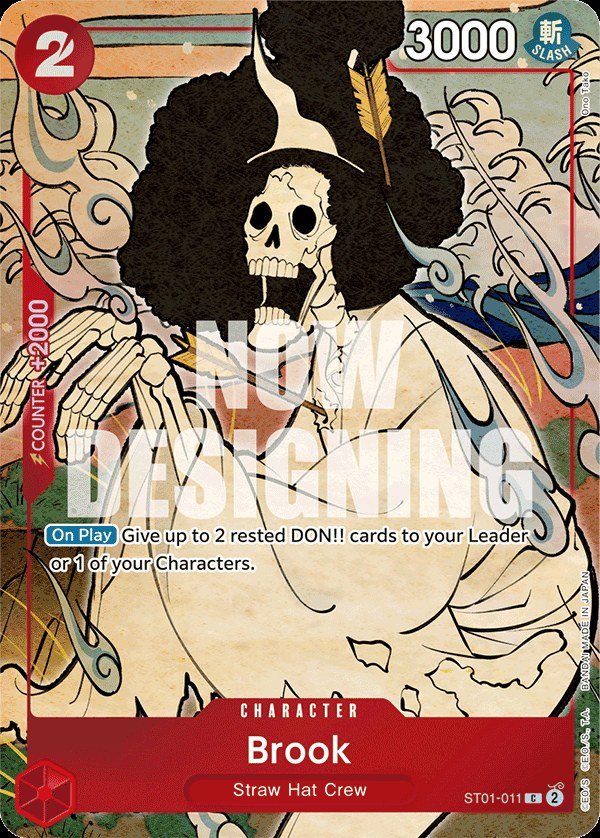 Brook ST01-011, the C printing from ST-01 of the One Piece Card Game