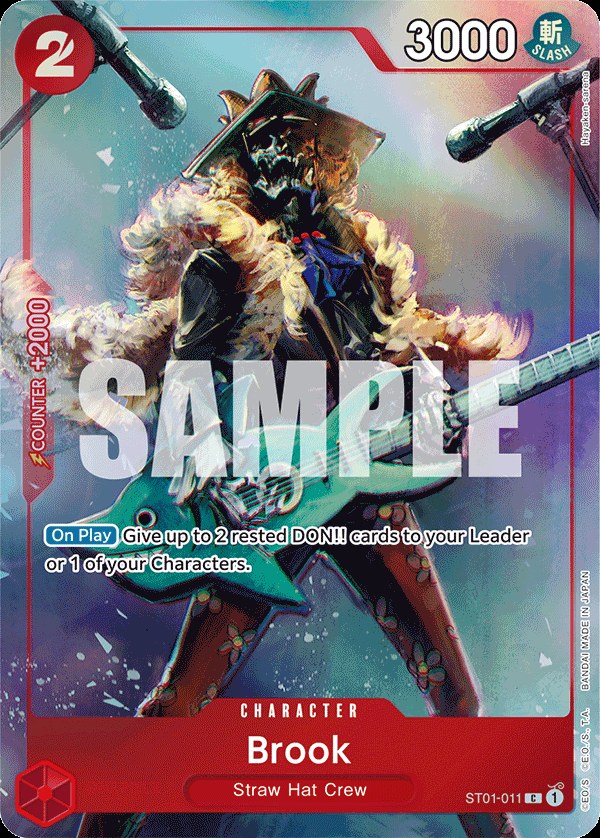Brook ST01-011, the C printing from ST-01 of the One Piece Card Game