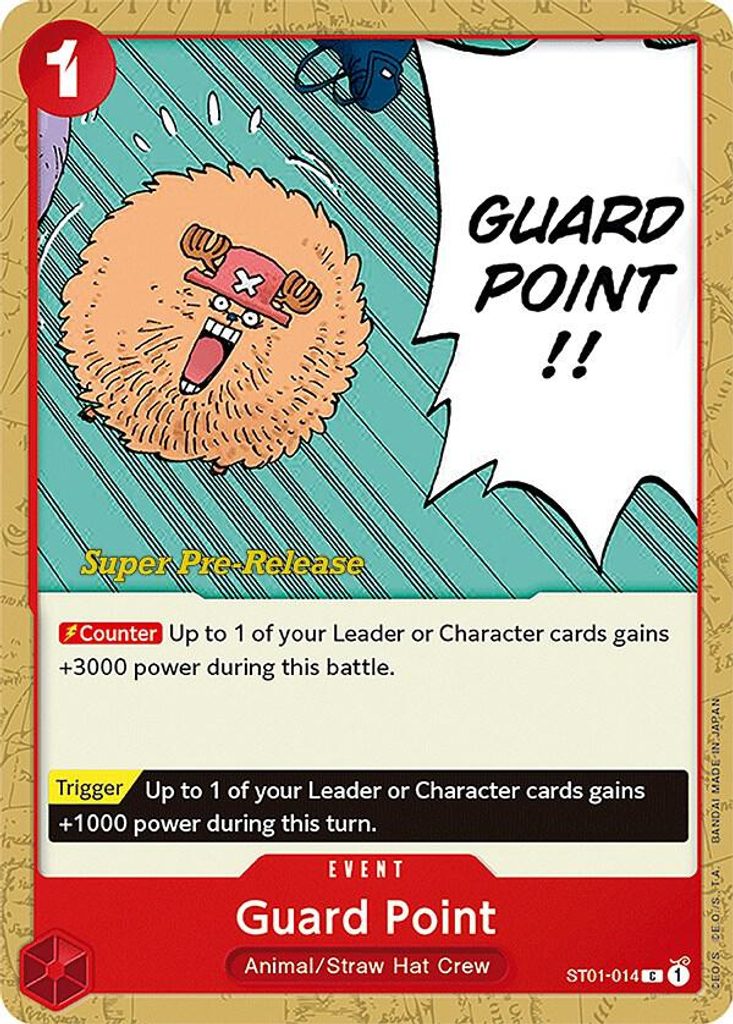 Guard Point ST01-014, the C printing from ST-01 of the One Piece Card Game