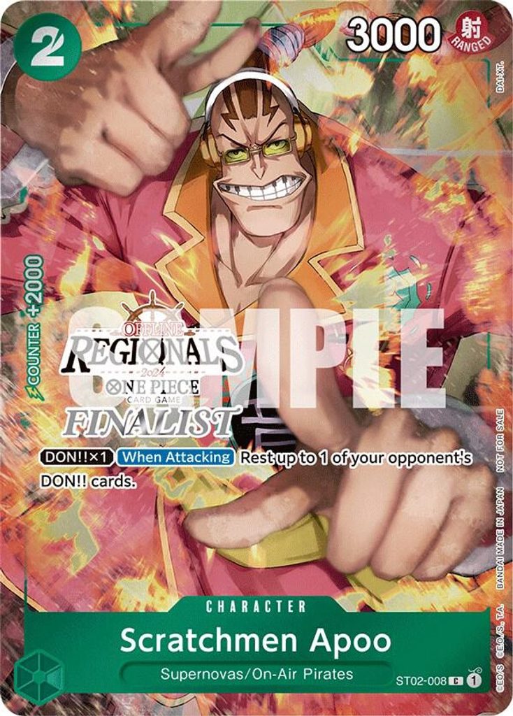 Scratchmen Apoo ST02-008, the C printing from ST-02 of the One Piece Card Game