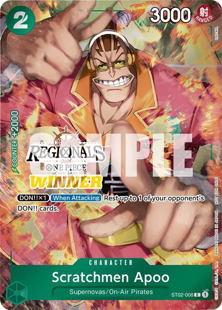Scratchmen Apoo ST02-008, the C printing from ST-02 of the One Piece Card Game