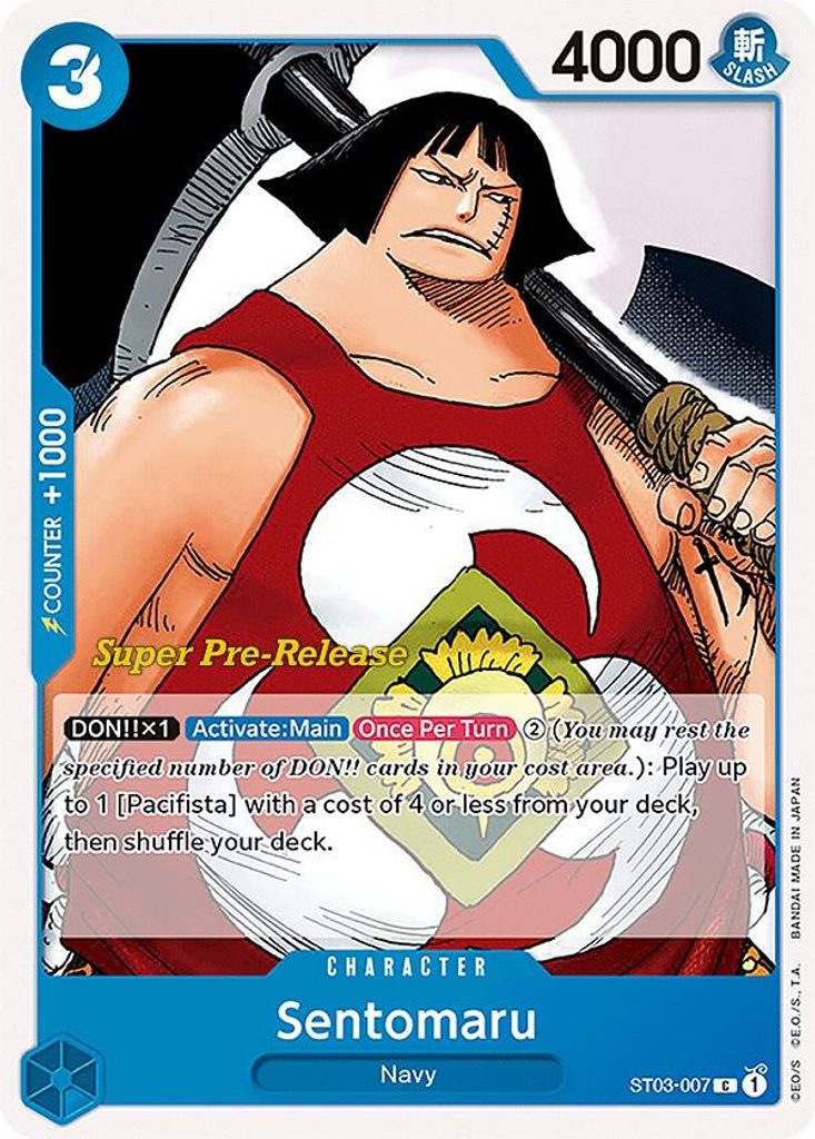 Sentomaru ST03-007, the C printing from ST-03 of the One Piece Card Game