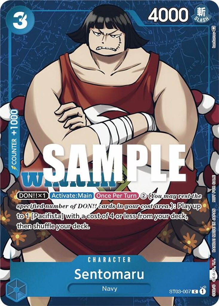 Sentomaru ST03-007, the C printing from ST-03 of the One Piece Card Game