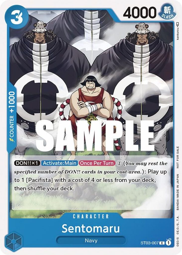 Sentomaru ST03-007, the C printing from ST-03 of the One Piece Card Game