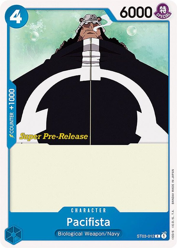 Pacifista ST03-012, the C printing from ST-03 of the One Piece Card Game