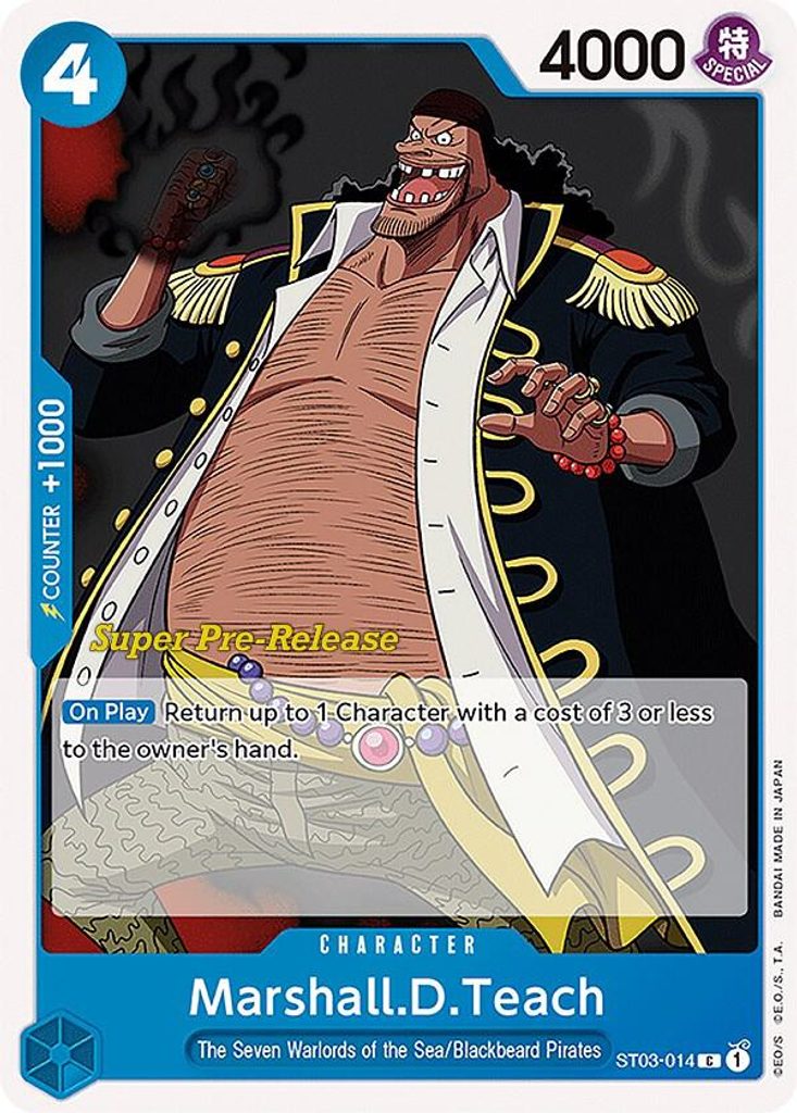 Marshall.D.Teach ST03-014, the C printing from ST-03 of the One Piece Card Game