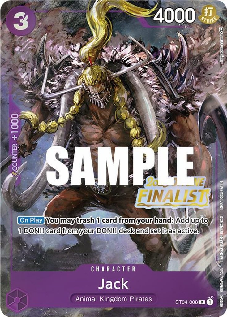 Jack ST04-008, the C printing from ST-04 of the One Piece Card Game